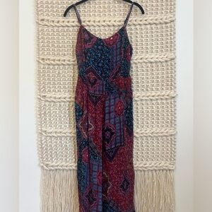 MARSHALLS XS JUMPSUIT/ROMPER Paisley Pattern with open back and pockets